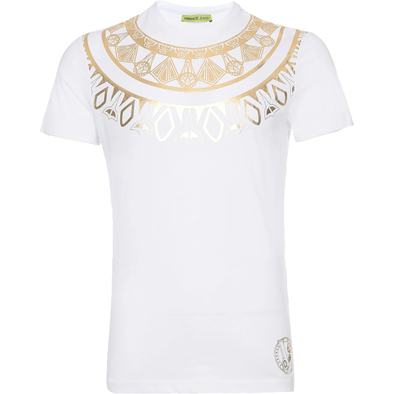 Versace Jeans 范思哲 男士棉质圆领短袖T恤 B3GPB714 36590