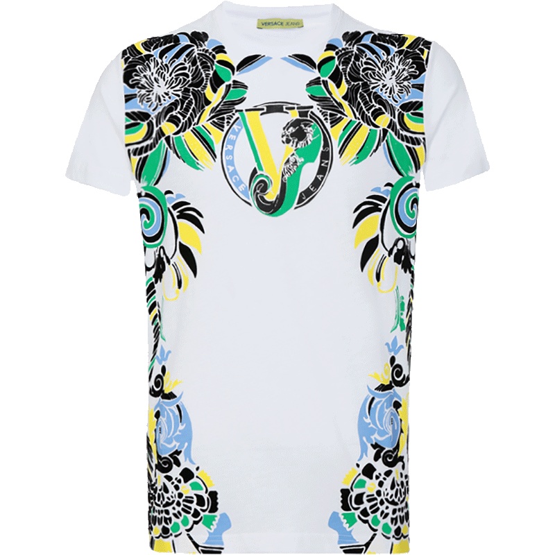Versace Jeans 范思哲 男士棉质套头短袖T恤 B3GPA780 36621