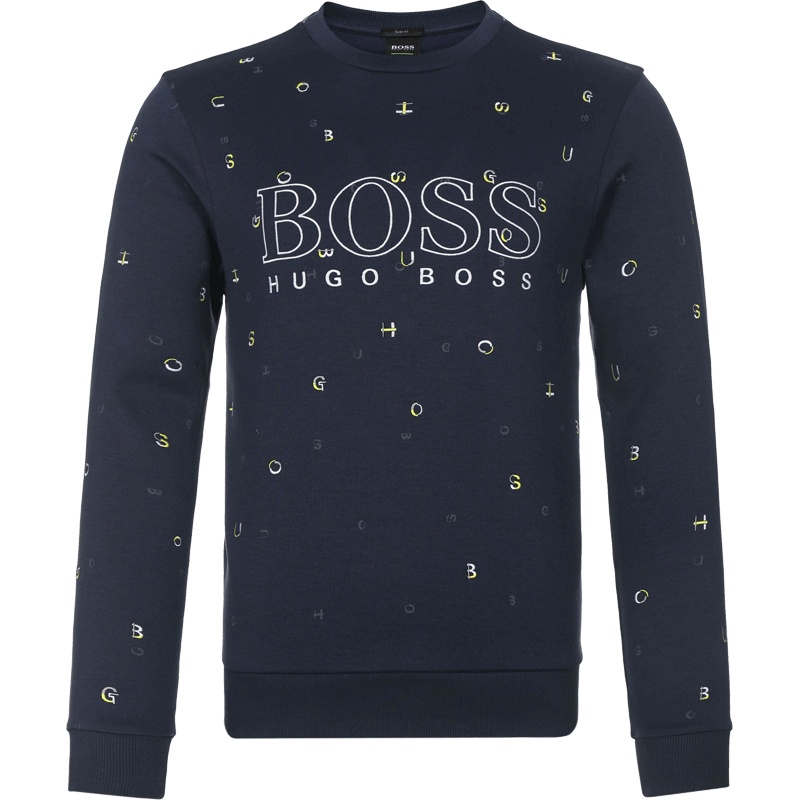 HUGO BOSS 雨果博斯 男款棉质长袖卫衣运动衫 50403980