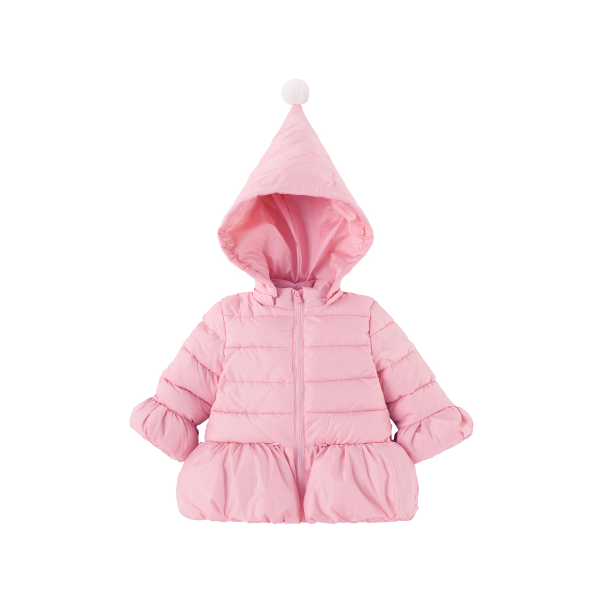 贝贝怡女宝宝连帽保暖棉服春装新款防风外套加厚棉衣184S587