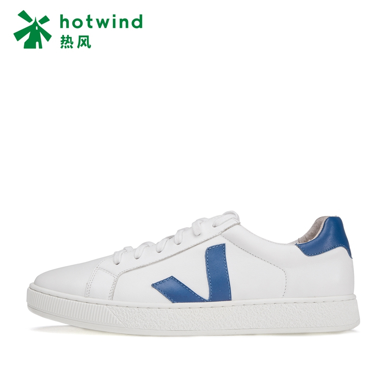 热风hotwind2018年简约系带男士休闲鞋H13M7302