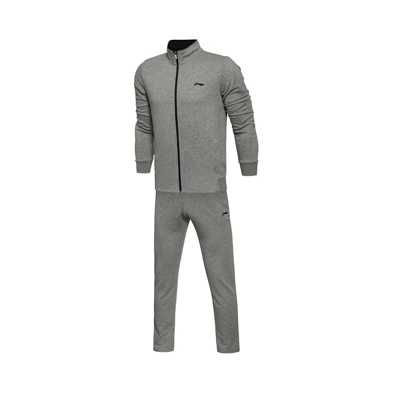 李宁(LI-NING)运动套装男款春季时尚休闲跑步锻炼运动服AWEL003