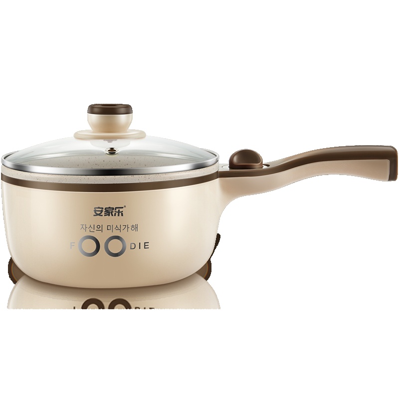 安家乐多功能宿舍学生小电锅蒸煮一体小功率迷你火锅