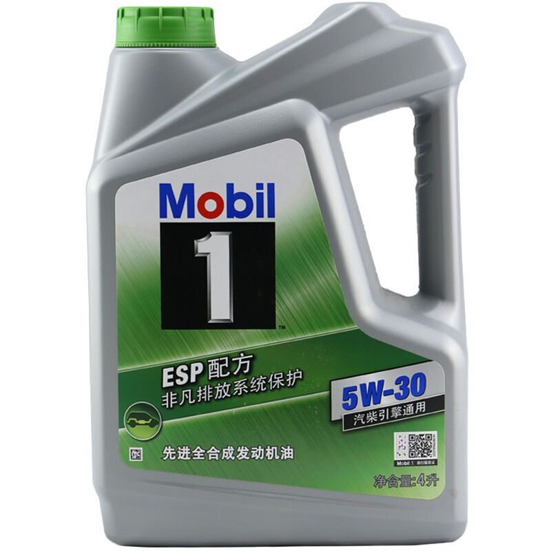 美孚（Mobil）汽车机油 润滑油 4L装 美孚1号ESP 5W-30 全合成机油