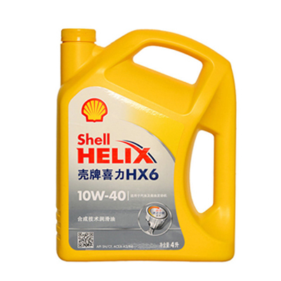 壳牌（Shell）黄喜力Helix HX6 10W-40 合成技术机油 SN 4L