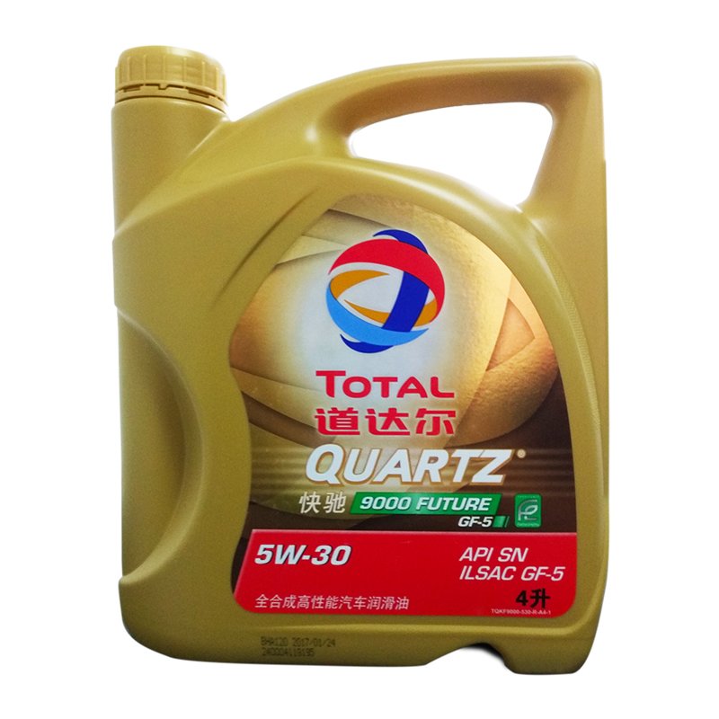 道达尔(TOTAL) 快驰9000全合成机油 润滑油 5W30 SN级 4升/ 4L