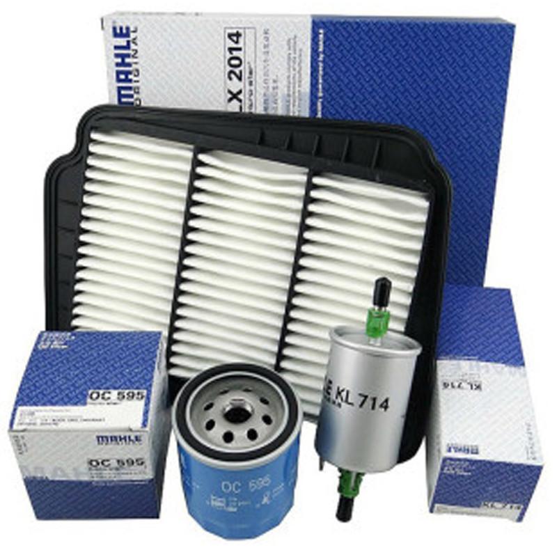 马勒(MAHLE)滤清器套餐（别克凯越1.6L/1.8L车型使用） 机油滤+空气滤+空调滤+汽油滤