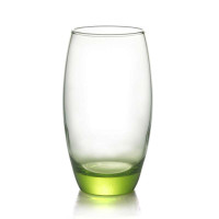 进口帕莎500cc彩色玻璃杯 果汁杯 牛奶杯杯子 6个1盒