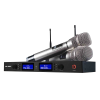 SAST/先科 OK-66无线话筒一拖二可调频U段KTV专用卡拉OK舞台会议家用麦克风