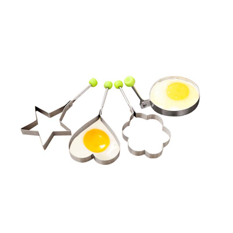 奕辰 不锈钢煎蛋器创意蒸荷包蛋心形磨具煎鸡蛋模型爱心便当模具 4个装
