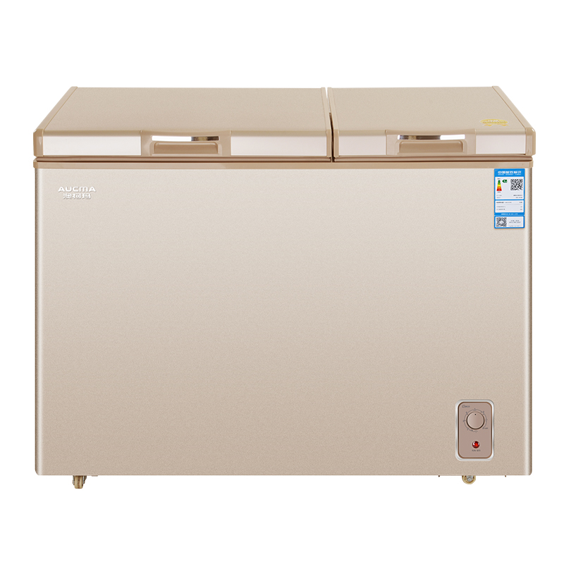 Aucma/澳柯玛BCD-182CNH冷柜商用冷冻冷藏铜管不锈钢内胆家用冰柜