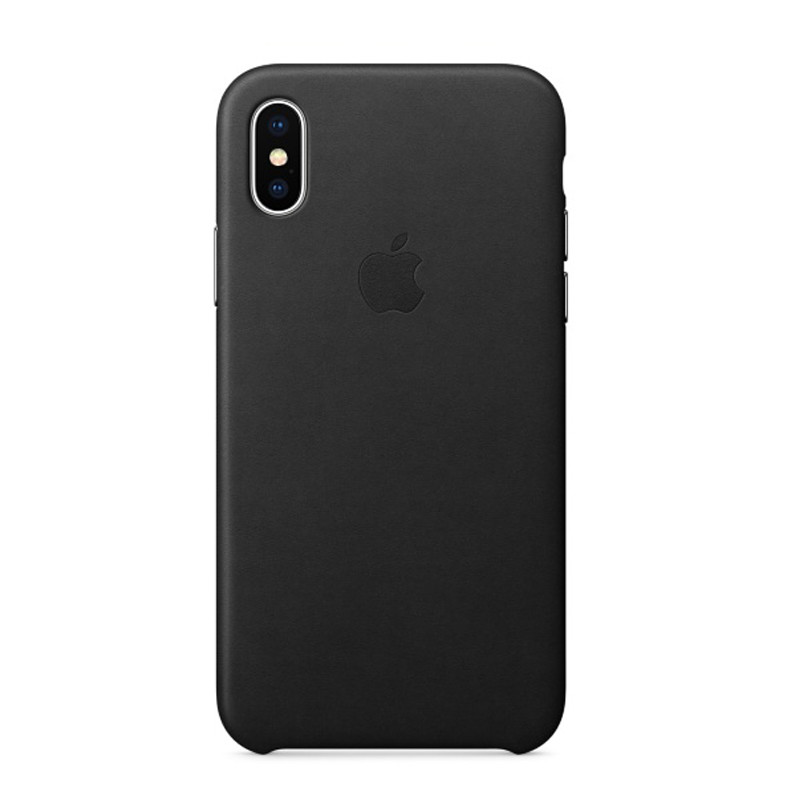 苹果原装 iPhoneX 皮革保护壳 苹果X手机壳 手机保护套 苹果X黑色