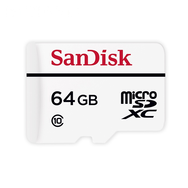 闪迪(SanDisk)TF卡64G 高度耐用视频监控内存卡 MicroSD行车记录仪存储卡