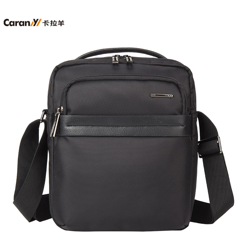 卡拉羊carany商务/ol单肩斜挎包男商务休闲包多隔层手提新款单肩斜