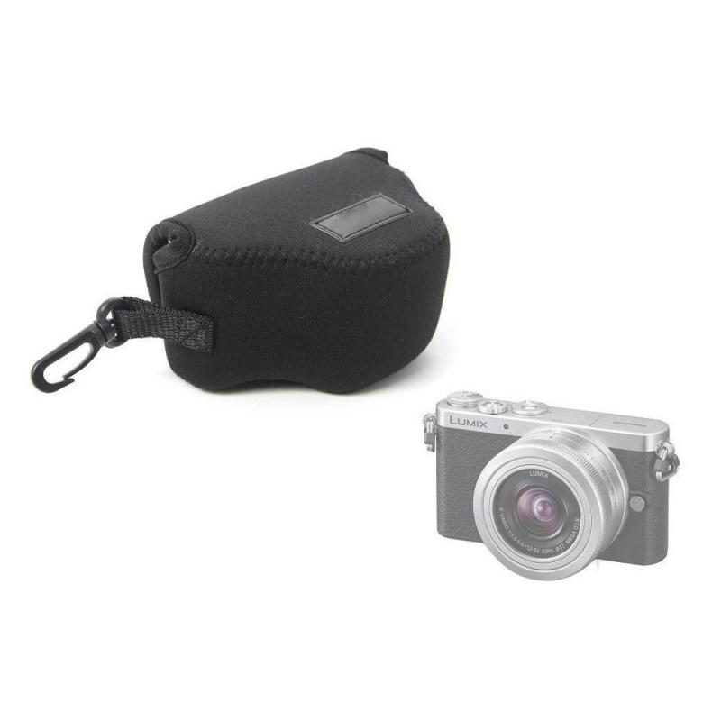 登品 for 松下GM1相机包 松下Panasonic DMC-GM1KGK-S微单包 软布袋 炫彩内胆包(黑色)