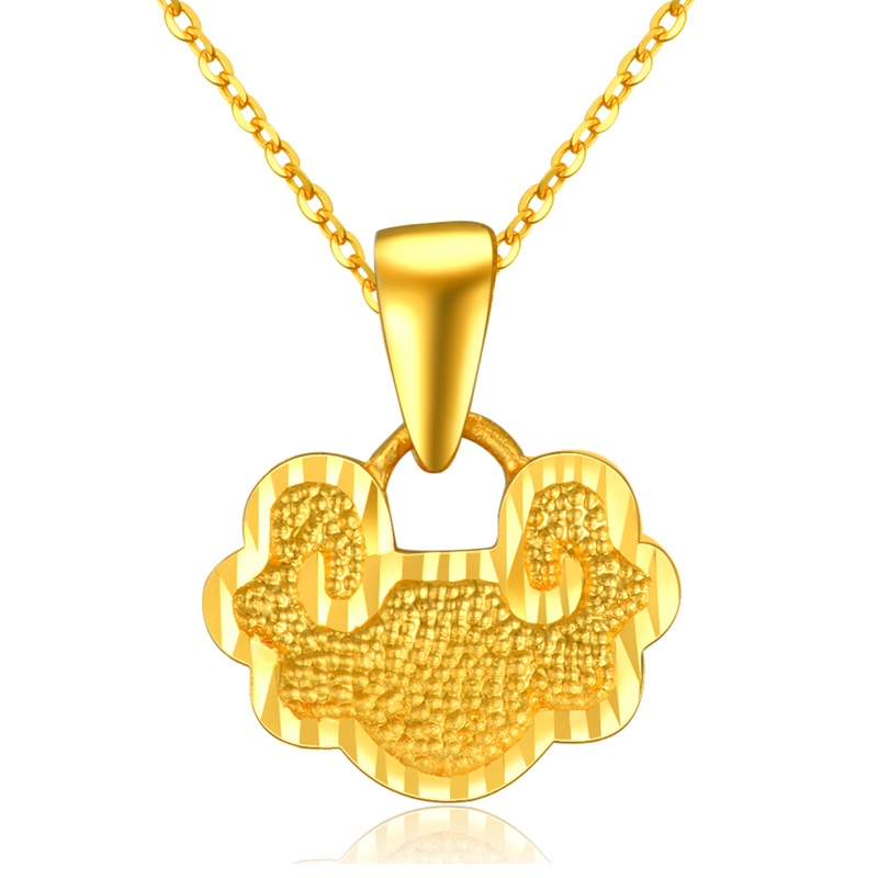 萃华金店黄金吊坠黄金型号参数规格