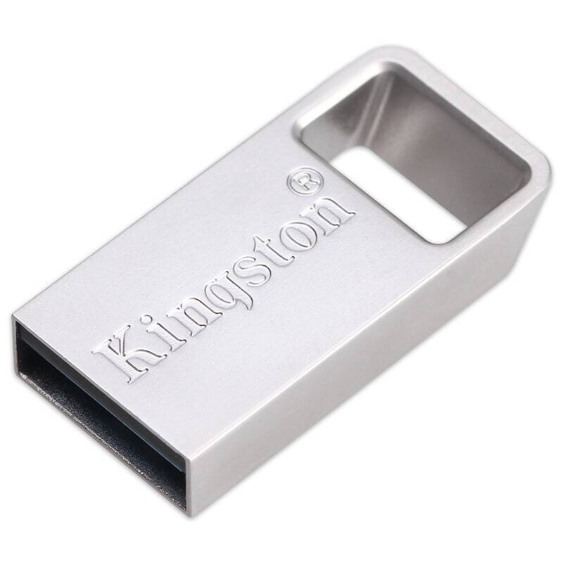 [免邮]金士顿(Kingston)U盘 DTSE9 32GB USB2.0 金属U盘优盘闪存盘 银色 便携环扣 上海金童