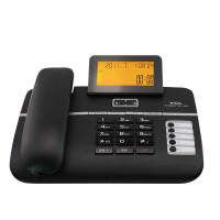 TCL134 电话机 座机 超远距离免提通话 办公 来电报号 （黑色）