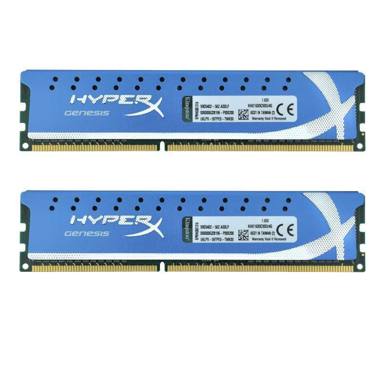 金士顿(Kingston)骇客神条 套装 DDR3 1600 8GB(4Gx2条)台式机内存