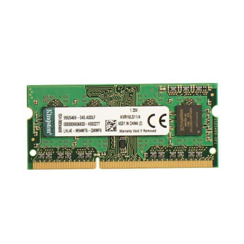 金士顿(Kingston) 4G DDR3L 1600 笔记本内存条 PC3L-12800S 低电压版
