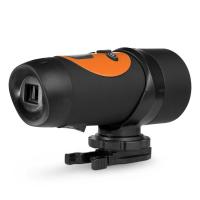 宝德龙PaulOne 户外便携式骑行摄像机 运动防水录像机 720P高清录影QX720P 橙色