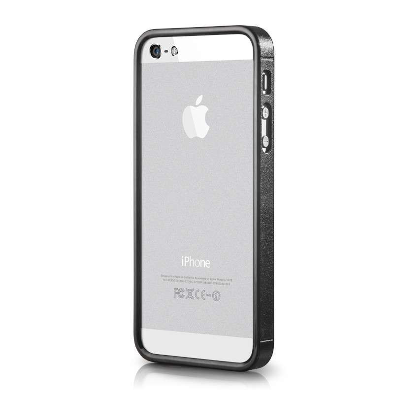 果立方（casecube）异彩适用于iPhone5/5s超薄边框 手机壳保护套 苹果5/5s外壳 灰色+灰边或黑边