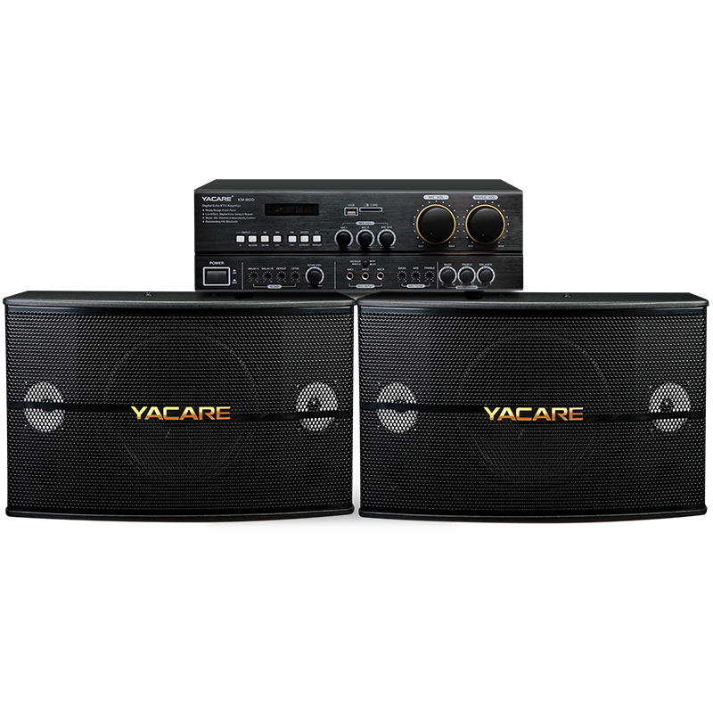 yacare/雅桥 k5ktv音响家用卡拉ok套装ktv卡包音箱功放会议舞台