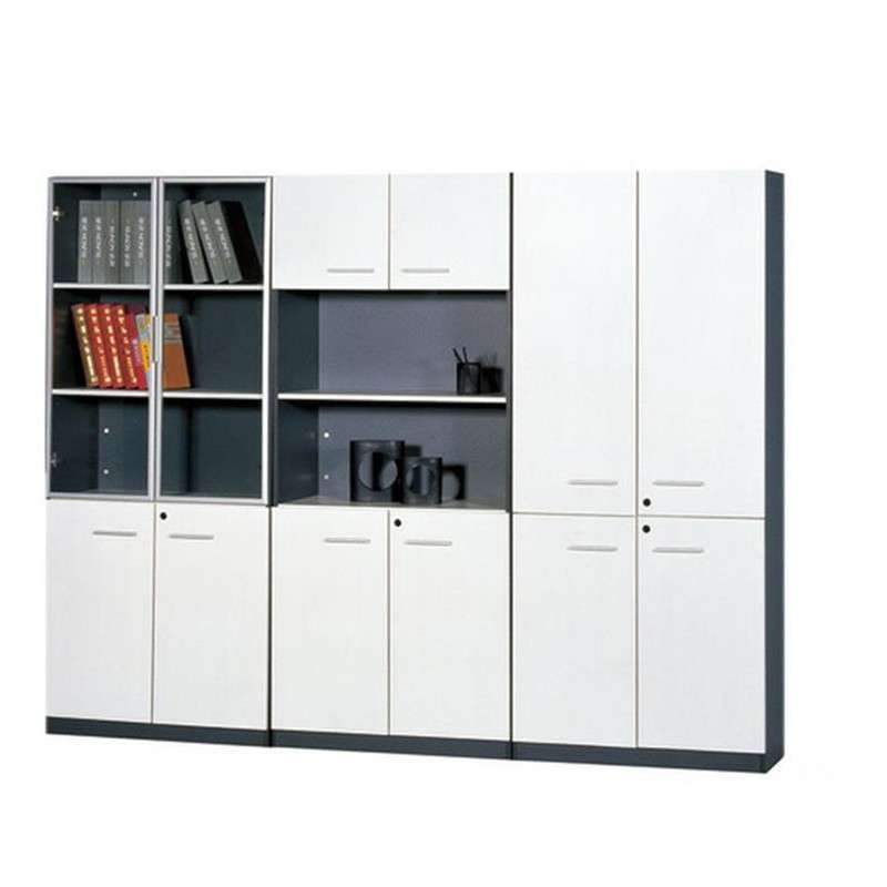 好环境家具办公柜 文件柜 自由组合书柜 白色书架 落地文件柜木质资料柜