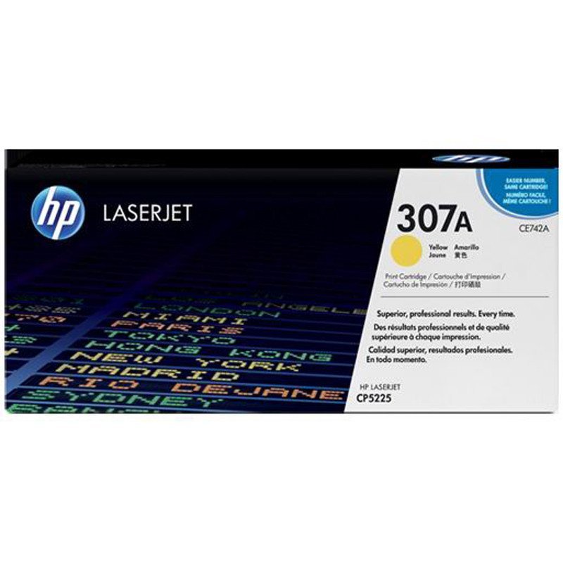 惠普(hp) 307A 黄色原装 CE742A LaserJet 硒鼓 (适用LaserJet CP5220)