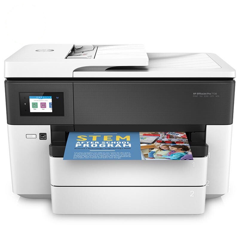 hp惠普7730/7720/7740彩色A3喷墨一体机打印机一体机打印复印一体机A3打印机自动双面打印无线打印复印扫描传真一体机