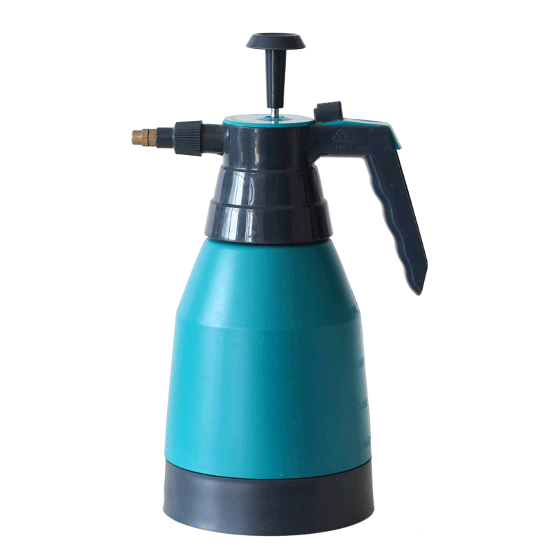 津沽园艺 气压喷壶 1L 水位可视 孔雀蓝树脂 家庭园艺喷水壶 结实耐用喷壶 1个