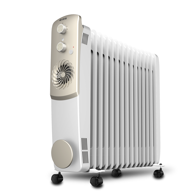 (Airmate)艾美特取暖器油汀家用电暖器15片油汀暖气节能省电HU1526-W白色加湿支持倾倒自动断电4档3000W