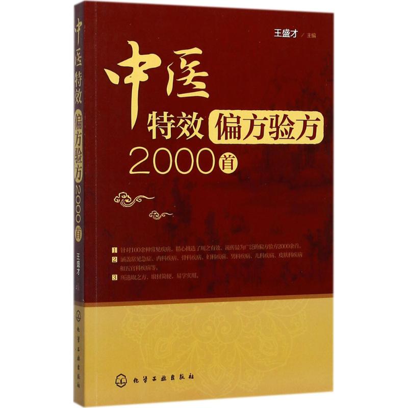 中医特效偏方验方2000首 王盛才 主编 著作 生活 文轩网