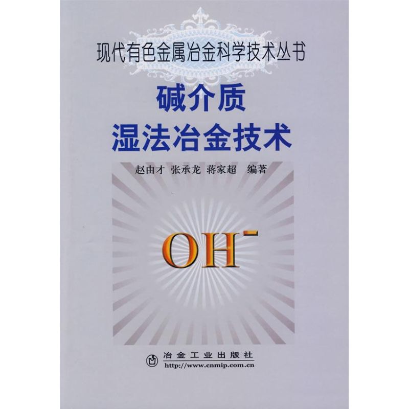 碱介质湿法冶金技术\赵由才__现代有色金属冶金科学技术丛书 赵由才 张承龙 蒋家超 著 杨盈园 译 著 杨盈园 译 