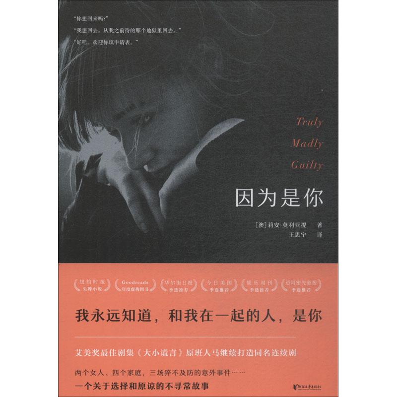 因为是你 (澳)莉安·莫利亚提(Liane Moriarty) 著 王思宁 译 文学 文轩网