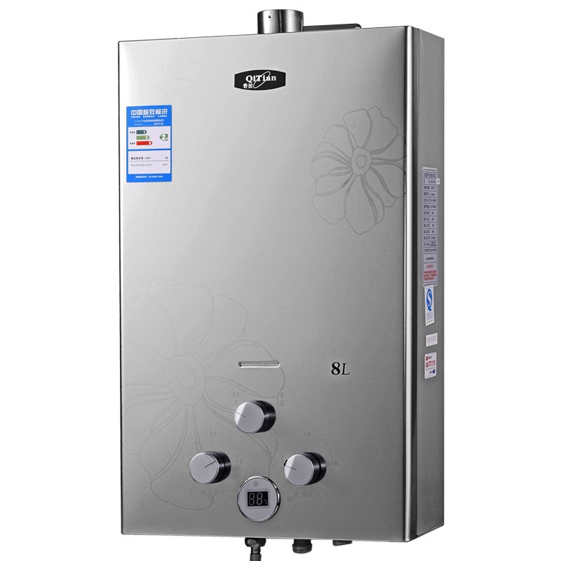奇田(Qitian) 燃气热水器 JSQ16-8A金钢 铜水箱 8升强排式燃气热水器 热水器液化气