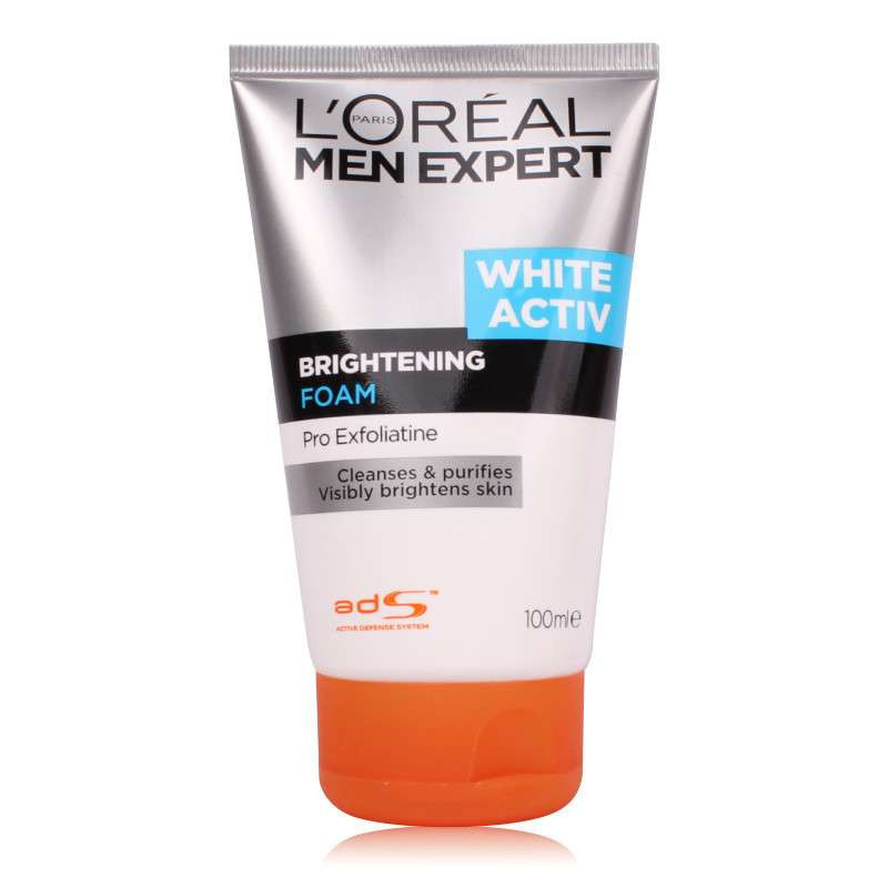 欧莱雅(LOREAL)男士美白套装（男士360度美白保湿霜防晒霜SPF20 50ml+男士美白亮肤洁面膏100ml）