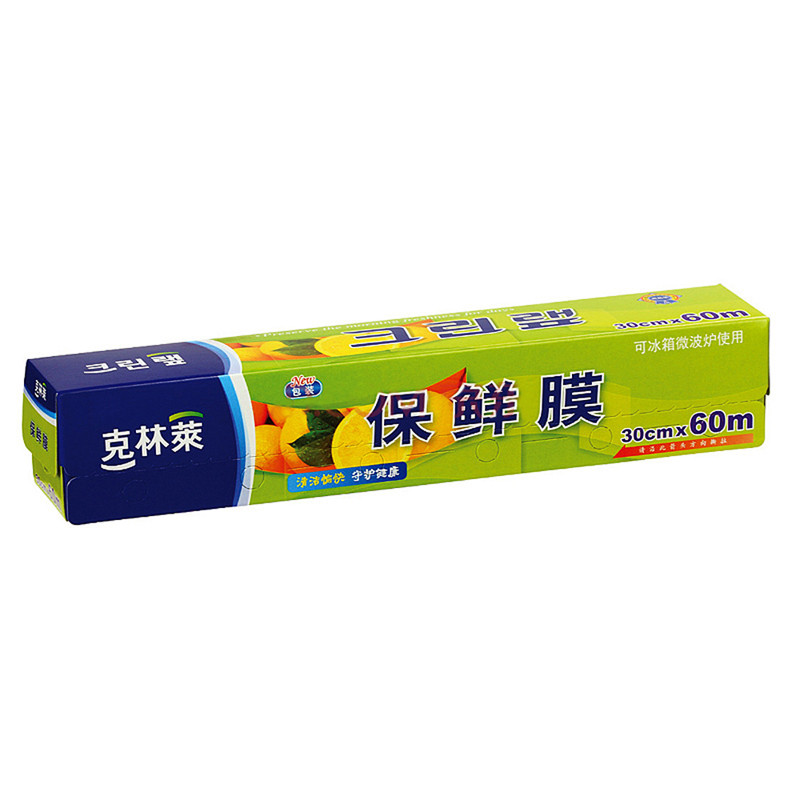 克林莱食品保鲜膜30cmx60m一次性用品薄膜冰箱微波炉用CW-5