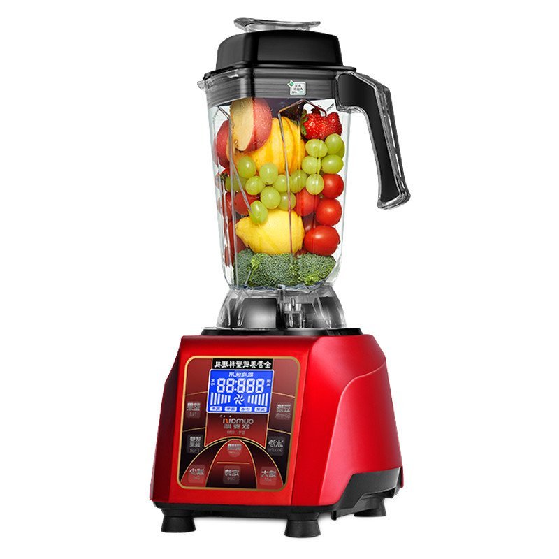 欧麦斯 998B中国红多功能破壁料理机家用破壁技术料理机调理榨汁机