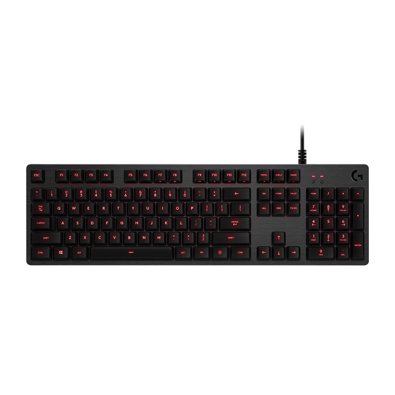 罗技（Logitech）G413机械游戏键盘（黑）全尺寸背光机械键盘 金属拉丝铝合金面板