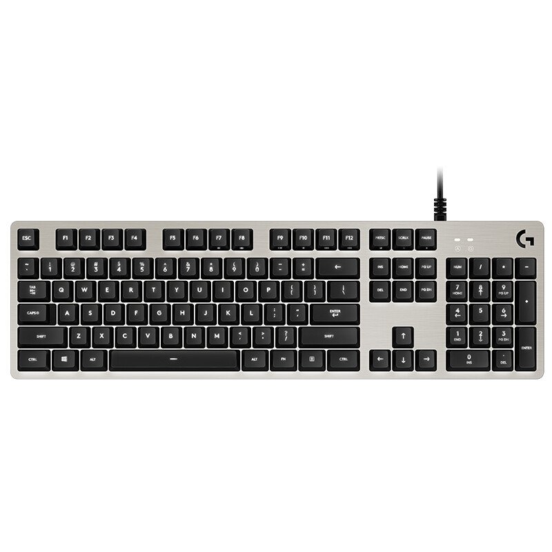 罗技（Logitech）G413机械游戏键盘（银）全尺寸背光机械键盘 金属拉丝铝合金面板 送吃鸡宏