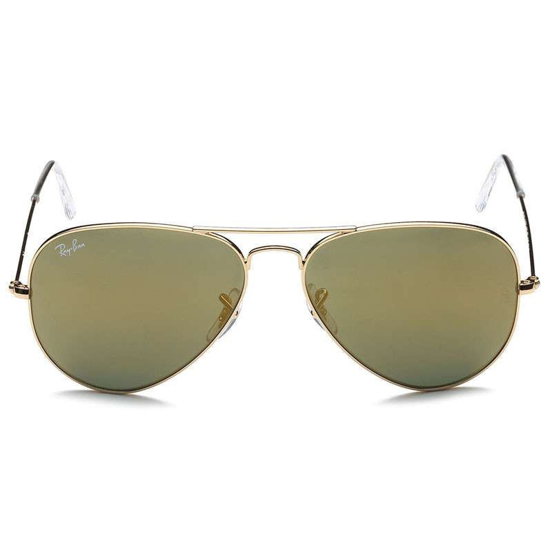 Ray-ban雷朋太阳镜3025 w3276 金色水银镜面反光太阳眼镜 男款女款 墨镜 蛤蟆镜