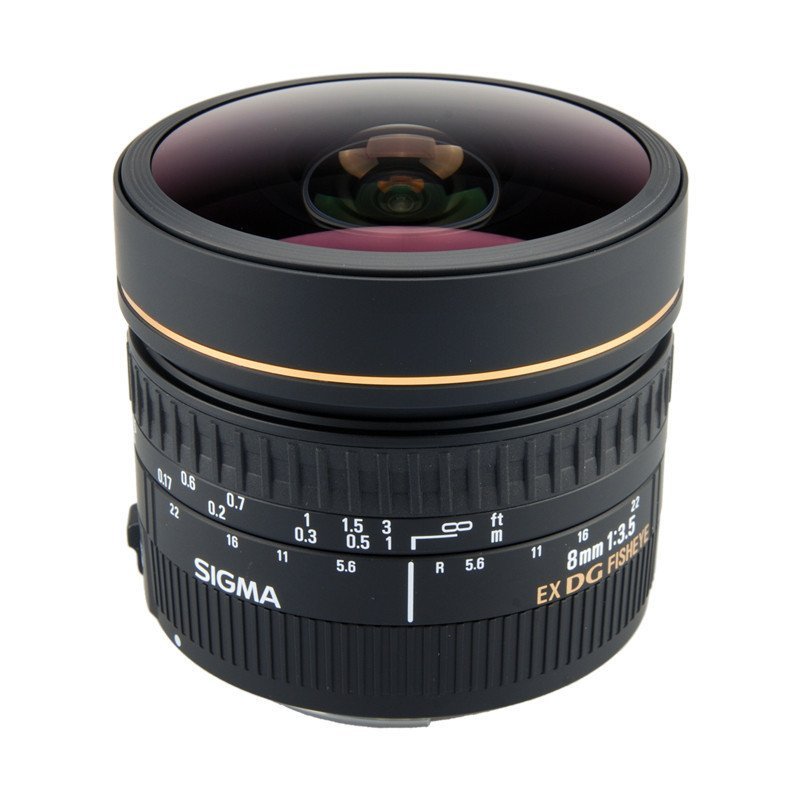 适马 sigma 8mm f3.5 ex dg circular fisheye 佳能卡口镜头
