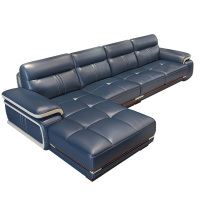 中艾 沙发 现代简约时尚客厅家具 真皮沙发 皮艺沙发 小户型转角皮沙发家具