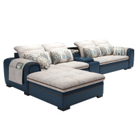 中艾 沙发 布艺沙发 客厅小户型沙发 现代简约转角客厅沙发 可拆洗沙发