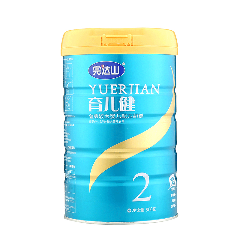 完达山育儿健育见较大婴儿配方奶粉2段奶粉900g 罐装