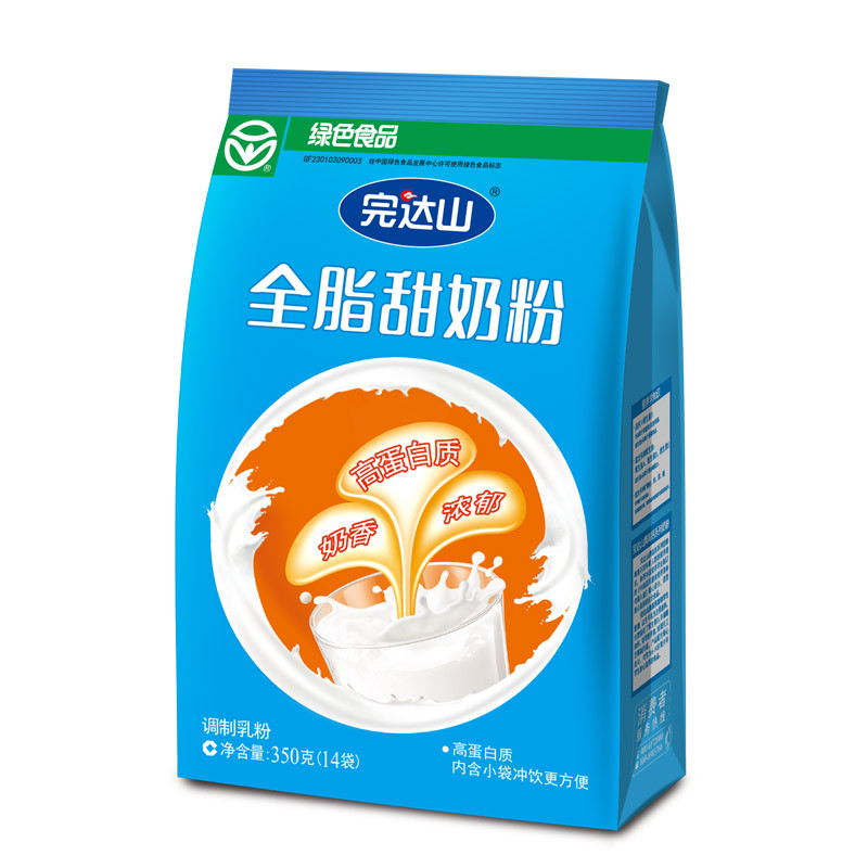 完达山全脂甜奶粉350g克成人奶粉 袋装