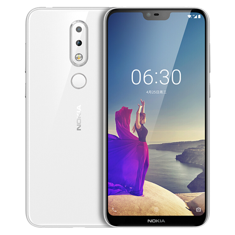 诺基亚(NOKIA) X6 6GB+64GB 极地白 全网通 双卡双待 移动联通电信 全网通4G手机