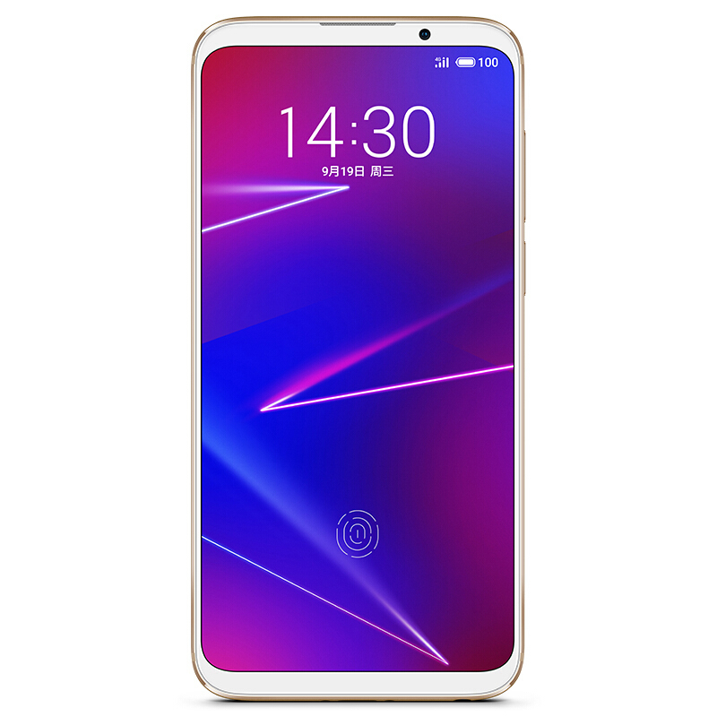 魅族(MEIZU) 魅族16X 全面屏手机 6GB+128GB 晨曦金色 移动联通电信4G全网通手机 屏幕指纹版