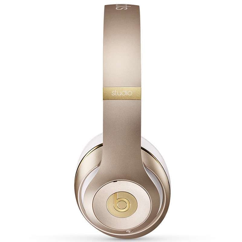 Beats Studio 2.0 Wireless 录音师二代 头戴式 无线 蓝牙耳机 耳麦 带麦可通话 降噪 香槟金
